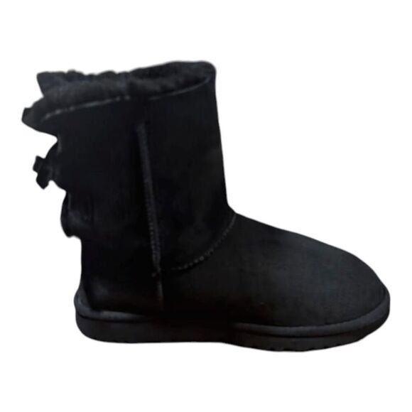 UGG Bailey Bow 'Black' Winter Boot Size 4 - Picture 6 of 11